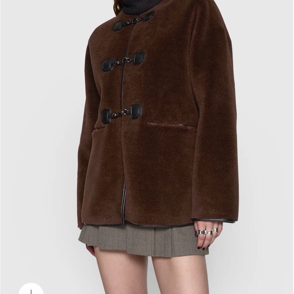 Rebecca Minkoff Chocolate Brown Toggle Jacket Nwt Xl - Gorgeous